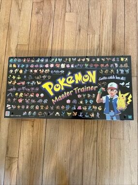 vintage 1999 NEW FACTORY SEALED Pokemon Master Trainer Game , Hasbro MB